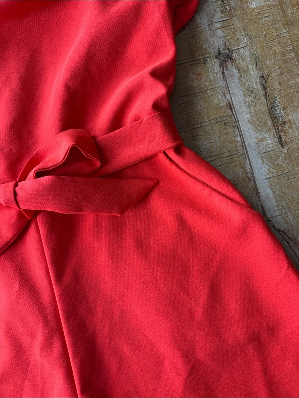 GB Girls Red Ruffle Sleeve Belted Romper size 16